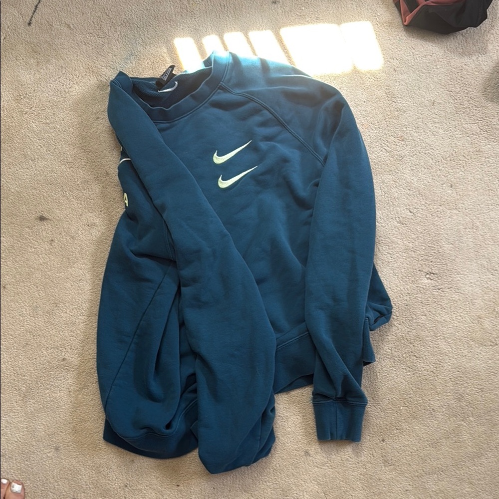 Nike Teal Sweatshirt with Logo